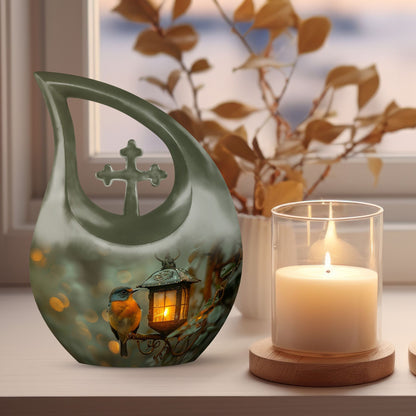 10-inch Bird's Large Urn for ashes