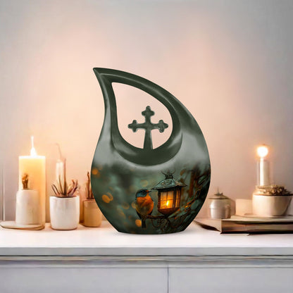 10-inch Bird's Large Urn for ashes