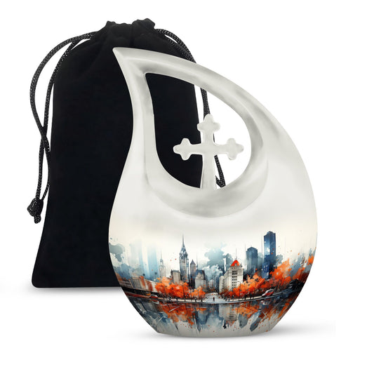 10-inch Autumn Reflections in Urn