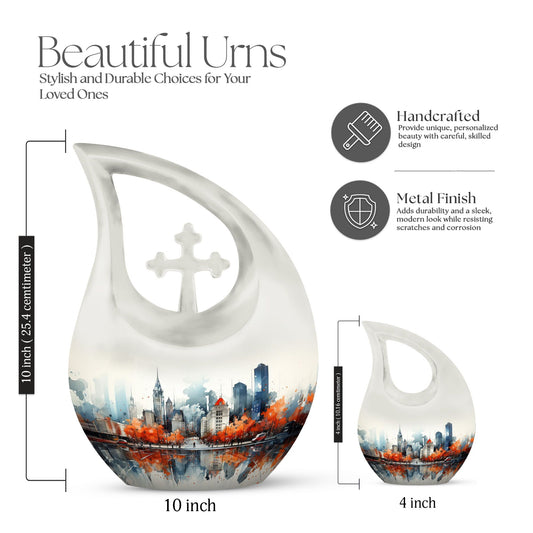 10-inch Autumn Reflections in Urn