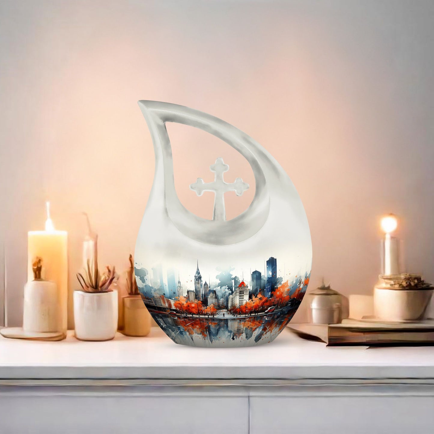 10-inch Autumn Reflections in Urn