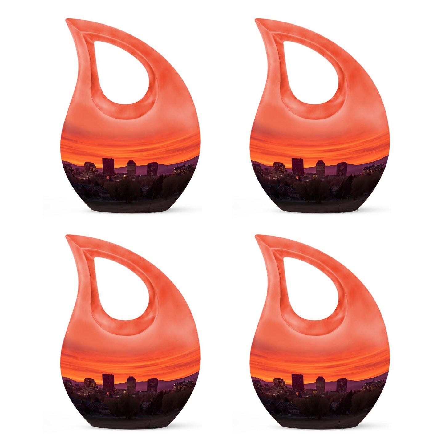 Sunset Blaze Over urn