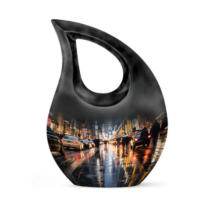 Rainy Evening Commute Urn