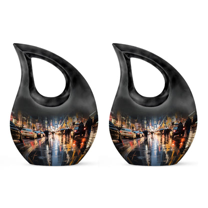 Rainy Evening Commute Urn