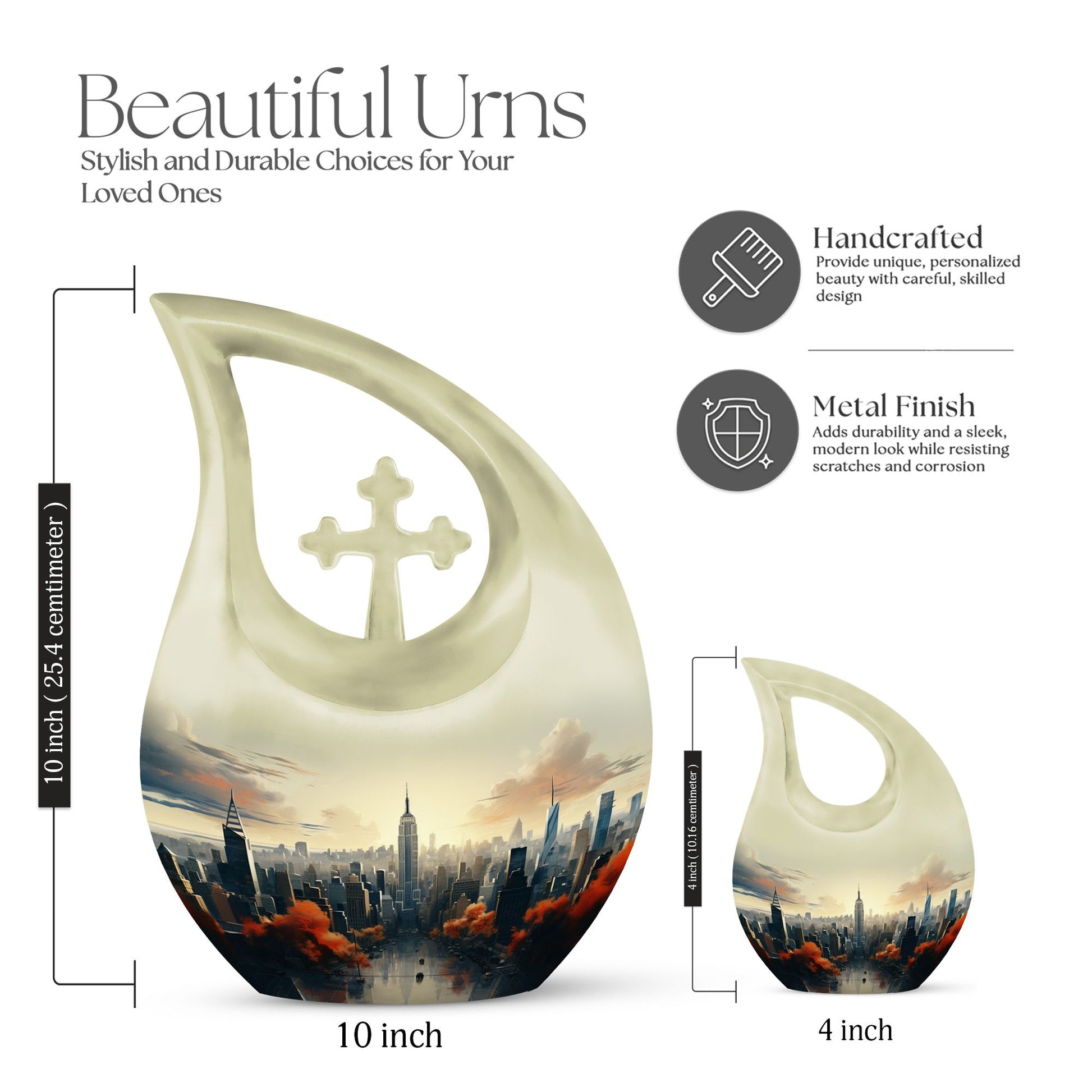 10-inch Autumn Morning In Urn,