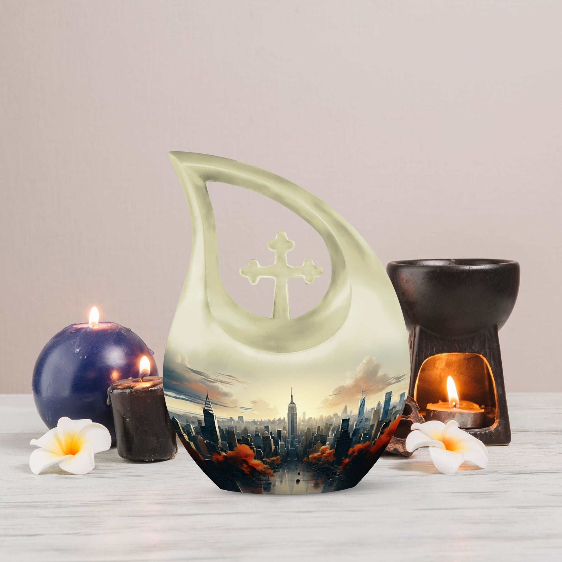 10-inch Autumn Morning In Urn,