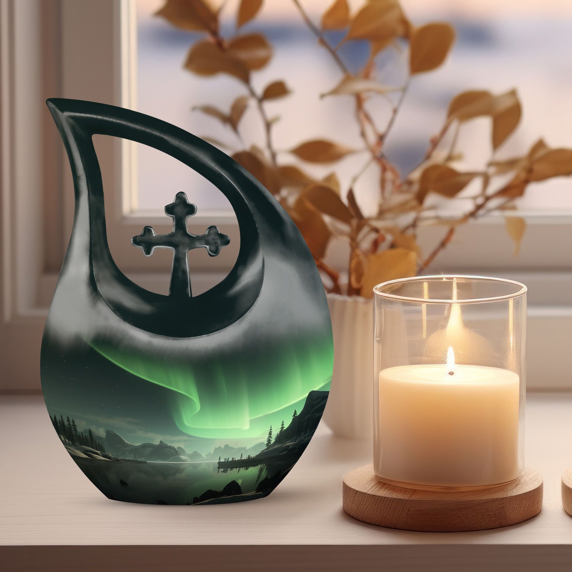 10-inch 'The Northern Lights' Urn 