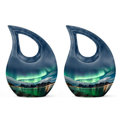 10-inch Aurora's Luminous Cross Drop Design Urn