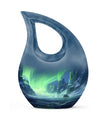 Northern Lights memorial urn