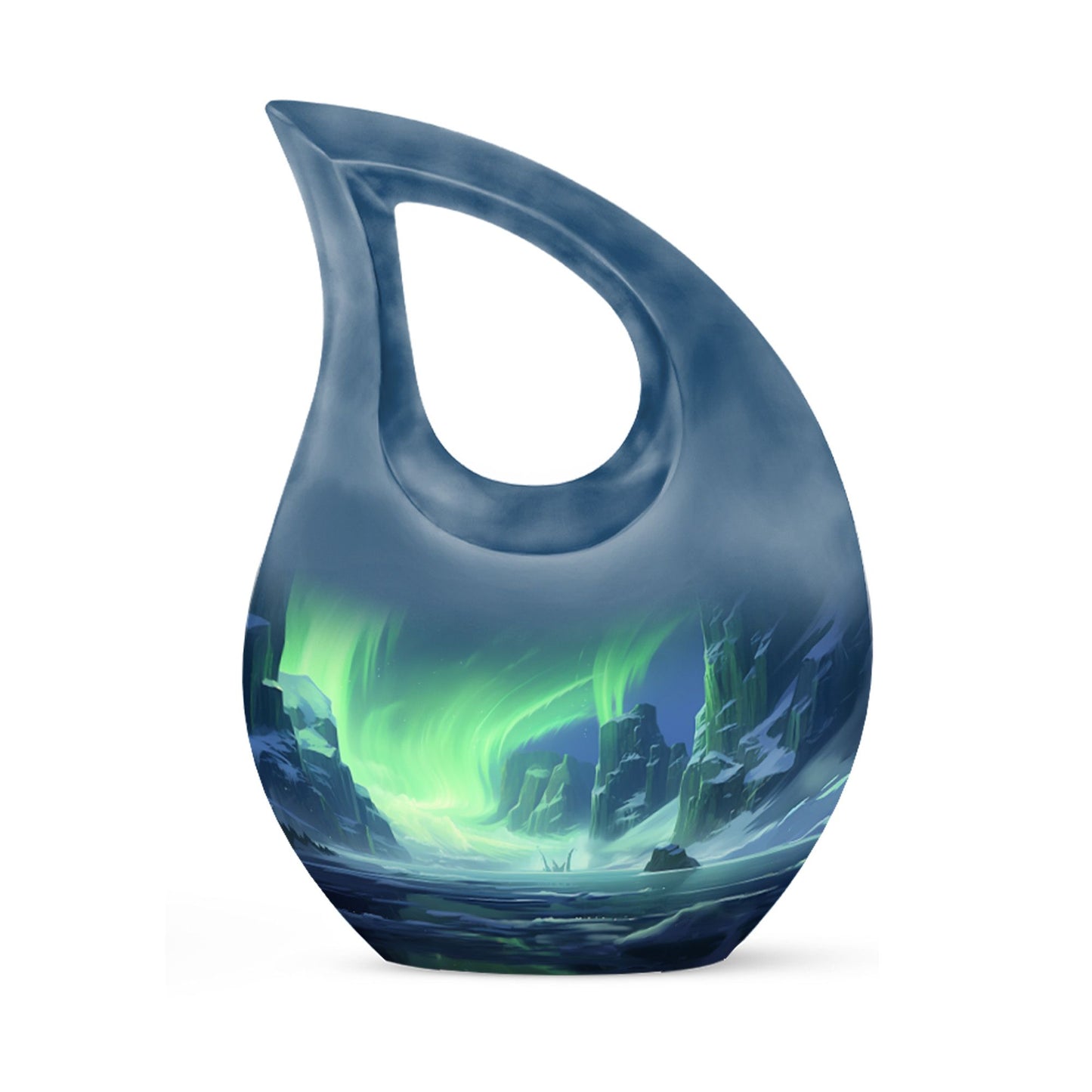 Northern Lights memorial urn