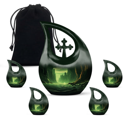 10-inch Emerald Glow Urn