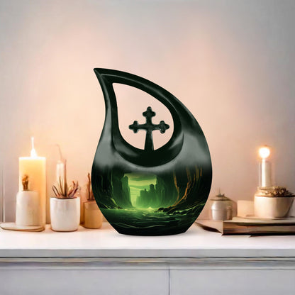 10-inch Emerald Glow Urn