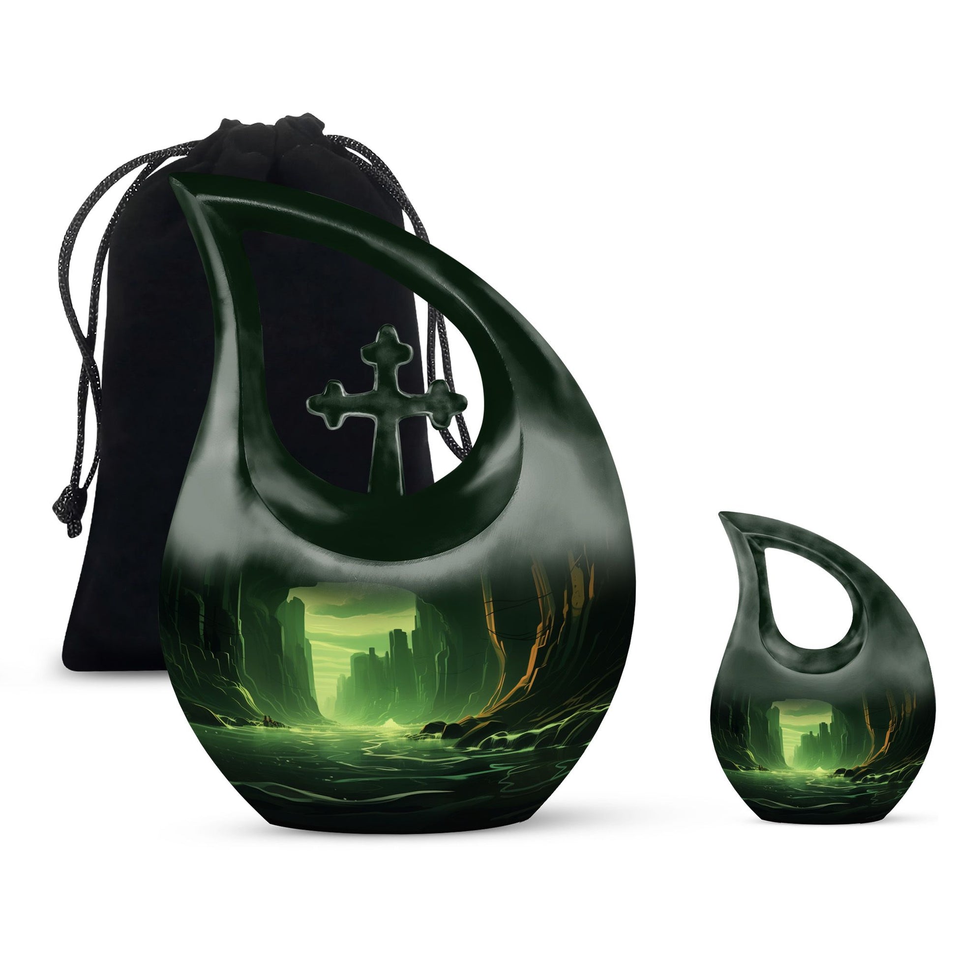 10-inch Emerald Glow Urn