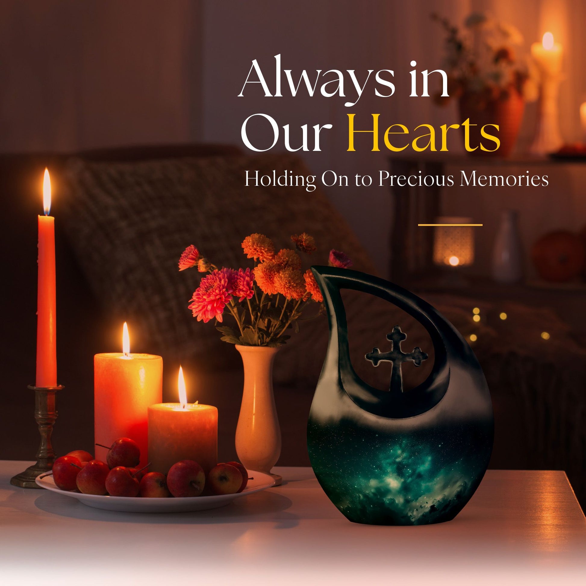 10 Inch Osmic Veil Over Urn