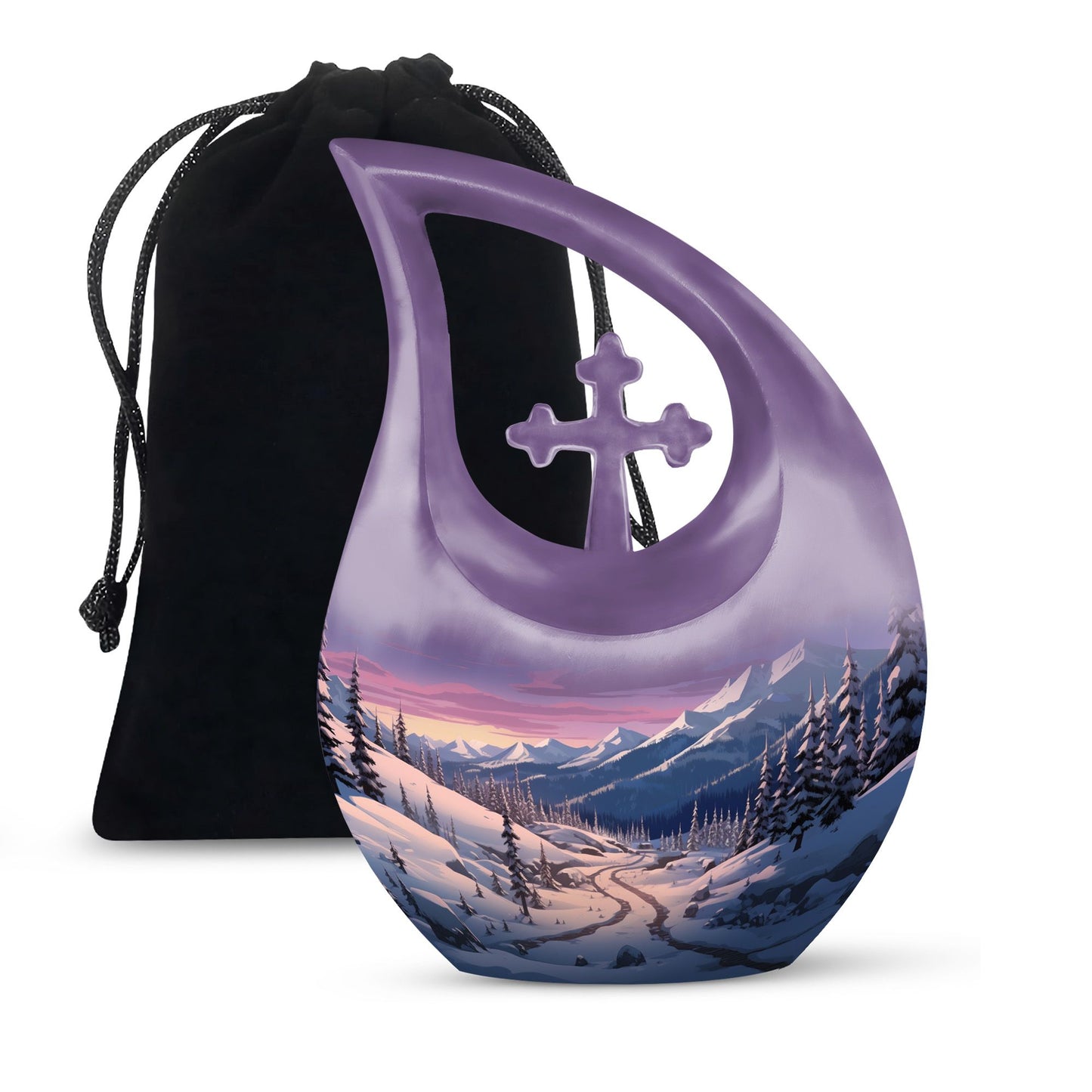 Winter's Graceful Slumber Urn,