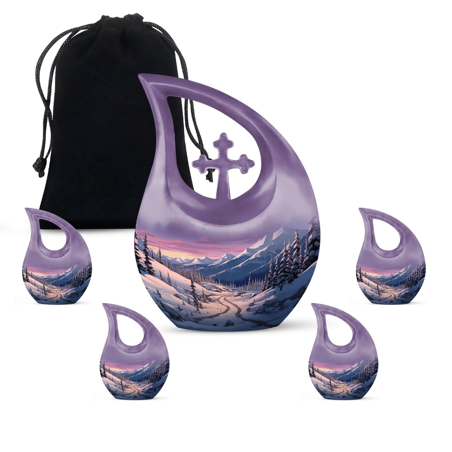 Winter's Graceful Slumber Urn,