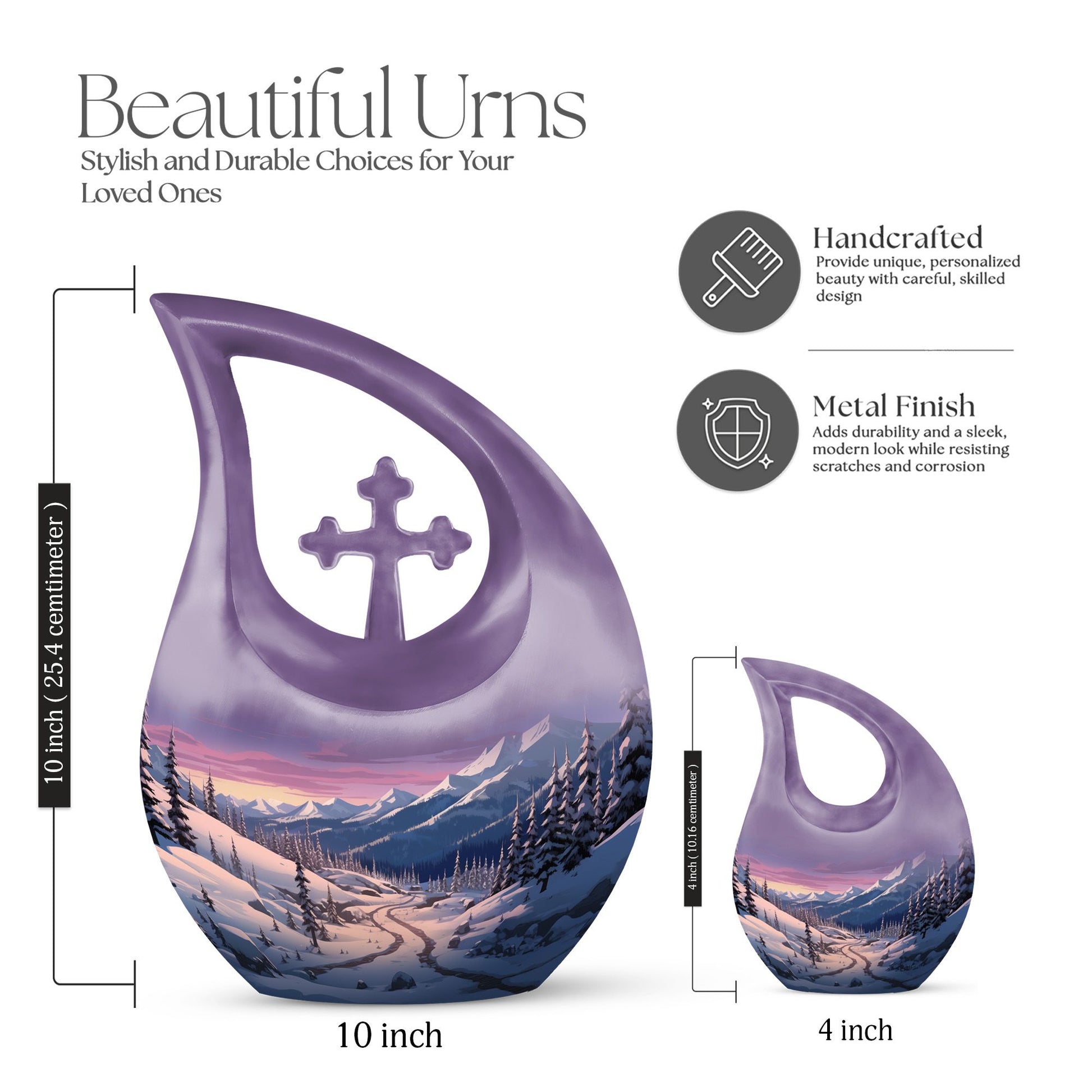 Winter's Graceful Slumber Urn,