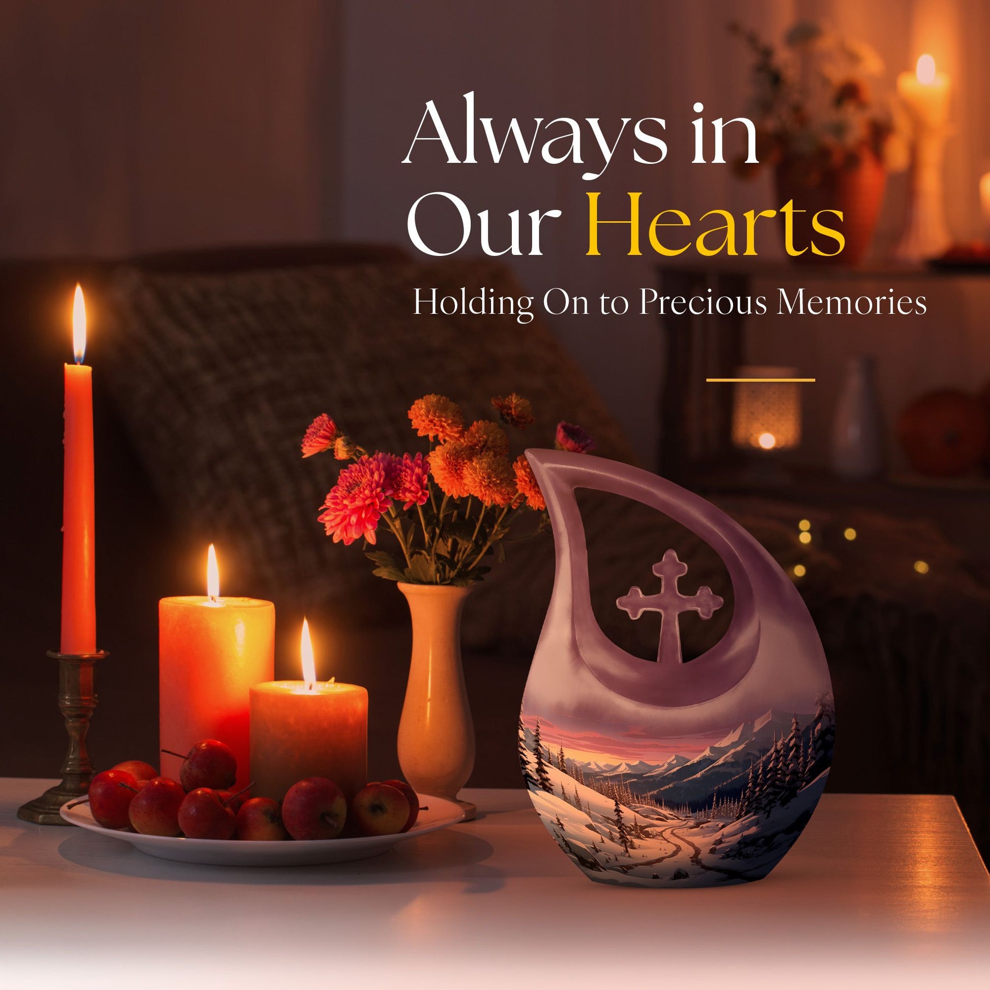 Winter's Graceful Slumber Urn,