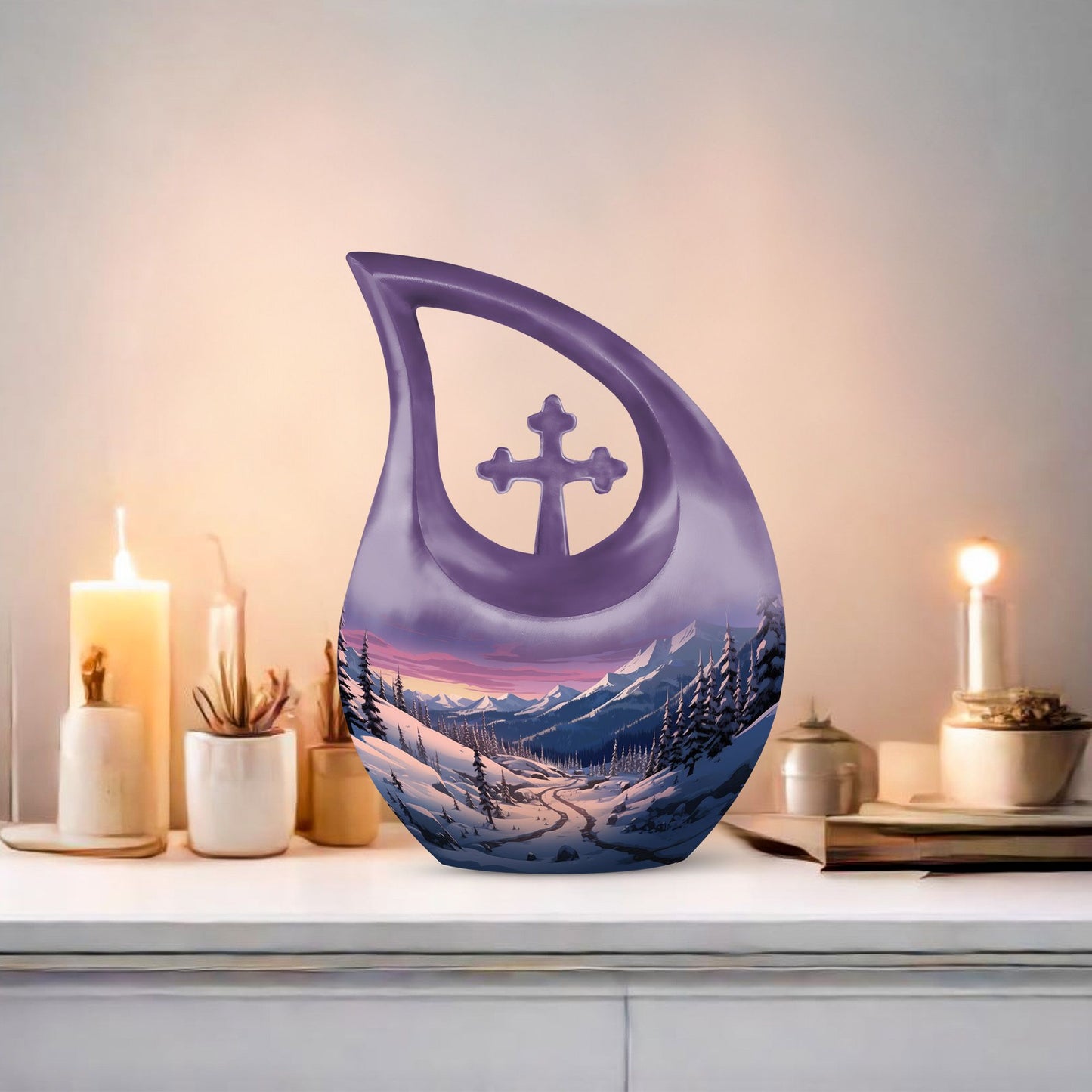Winter's Graceful Slumber Urn,