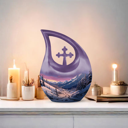Winter's Graceful Slumber Urn,