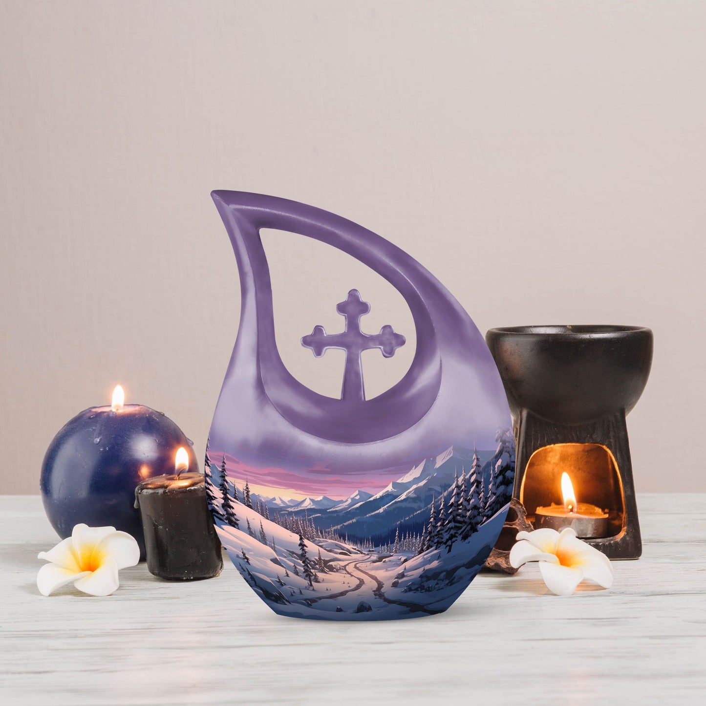 Winter's Graceful Slumber Urn,