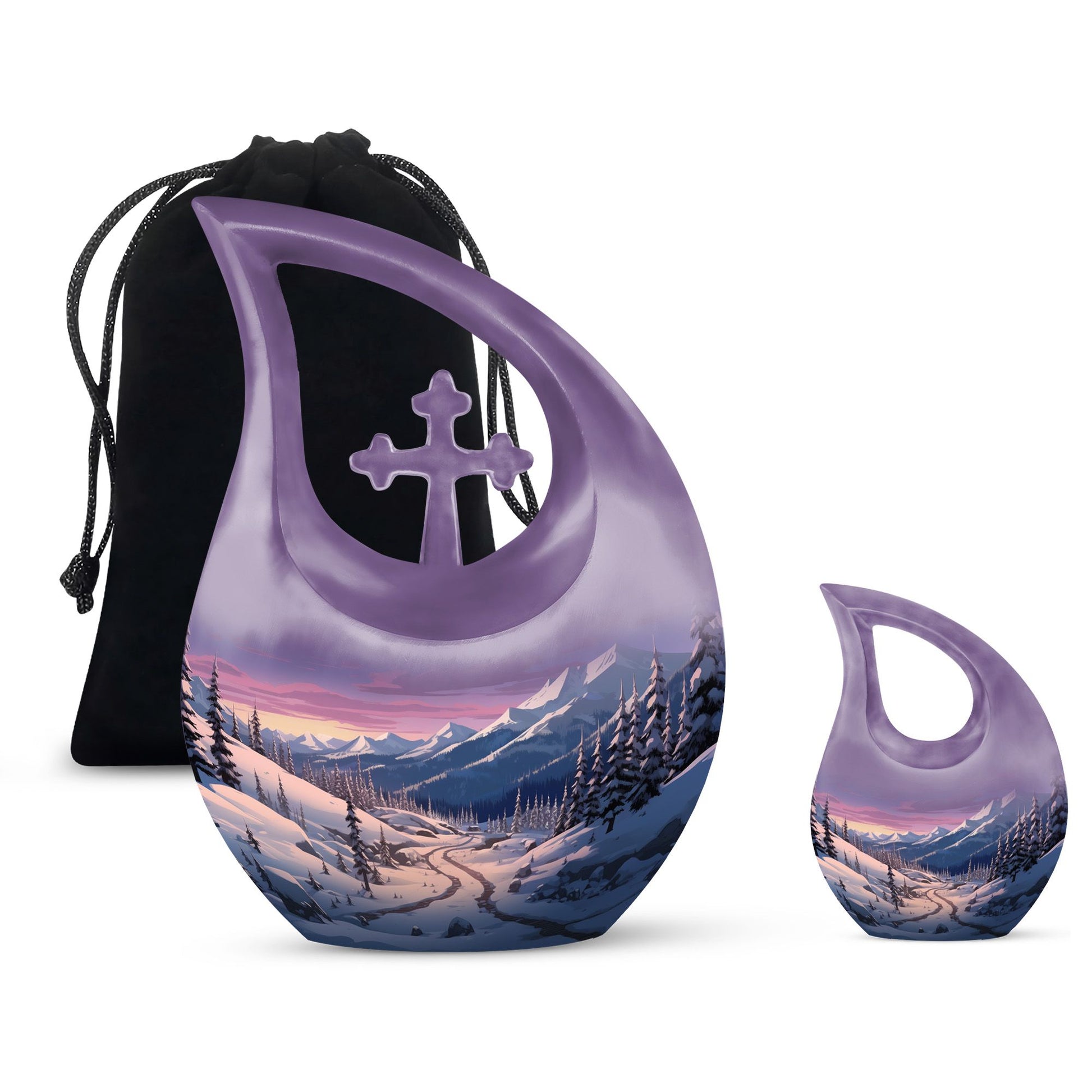 Winter's Graceful Slumber Urn,