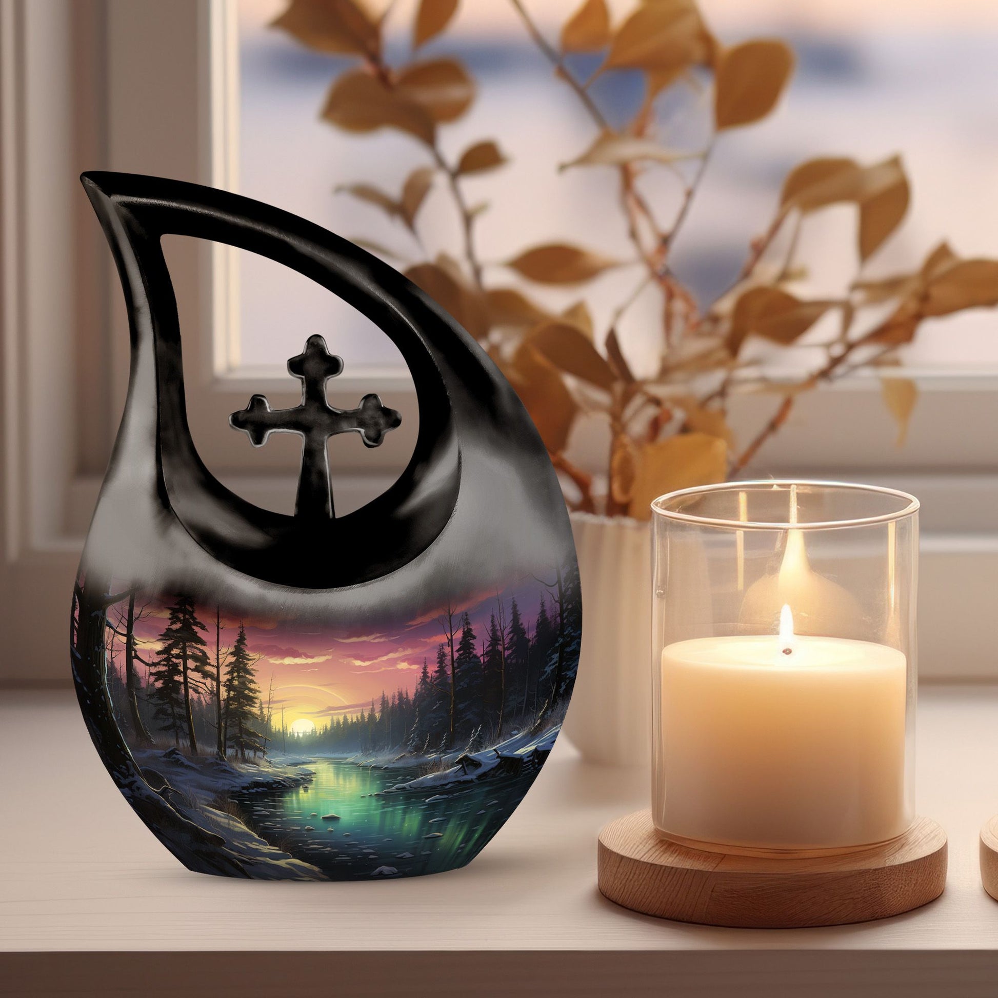 10-Inch Twilight Glow On Urn, 