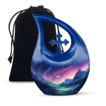 Twilight Serenade In Large Cross Drop urn, 