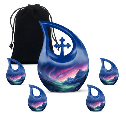 Twilight Serenade In Large Cross Drop urn, 