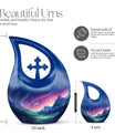 Twilight Serenade In Large Cross Drop urn, 