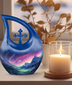 Twilight Serenade In Large Cross Drop urn, 