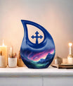 Twilight Serenade In Large Cross Drop urn, 