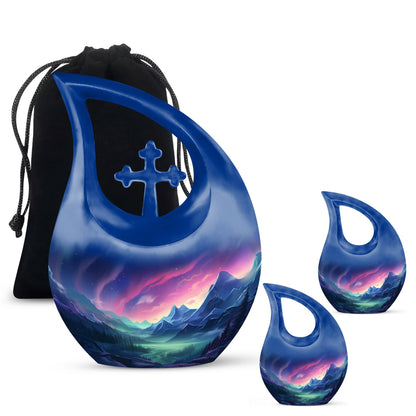 Twilight Serenade In Large Cross Drop urn, 