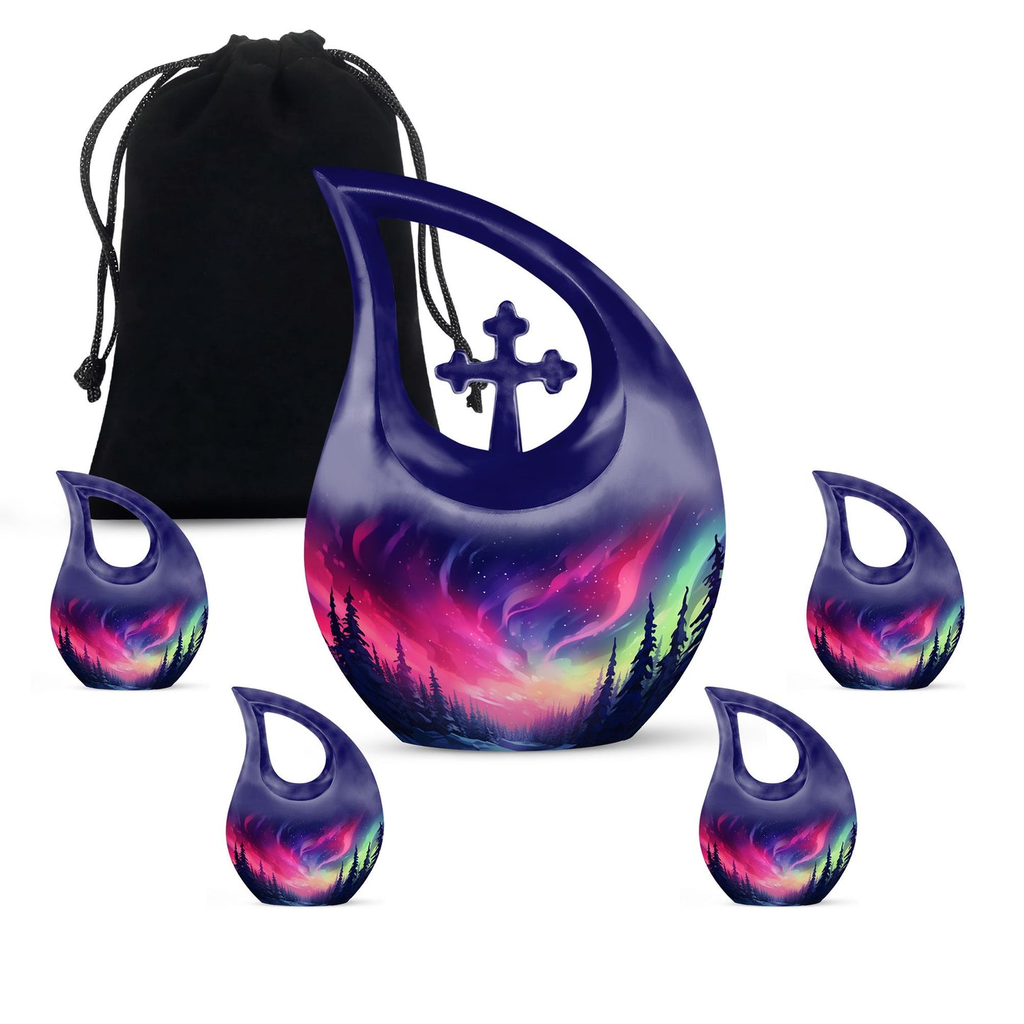 10-inch Cosmic Blaze Over urn 