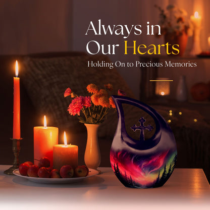 10-inch Cosmic Blaze Over urn 