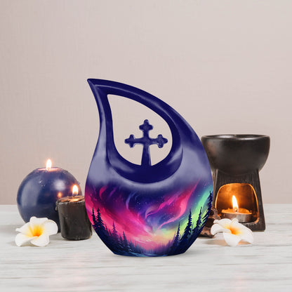 10-inch Cosmic Blaze Over urn 