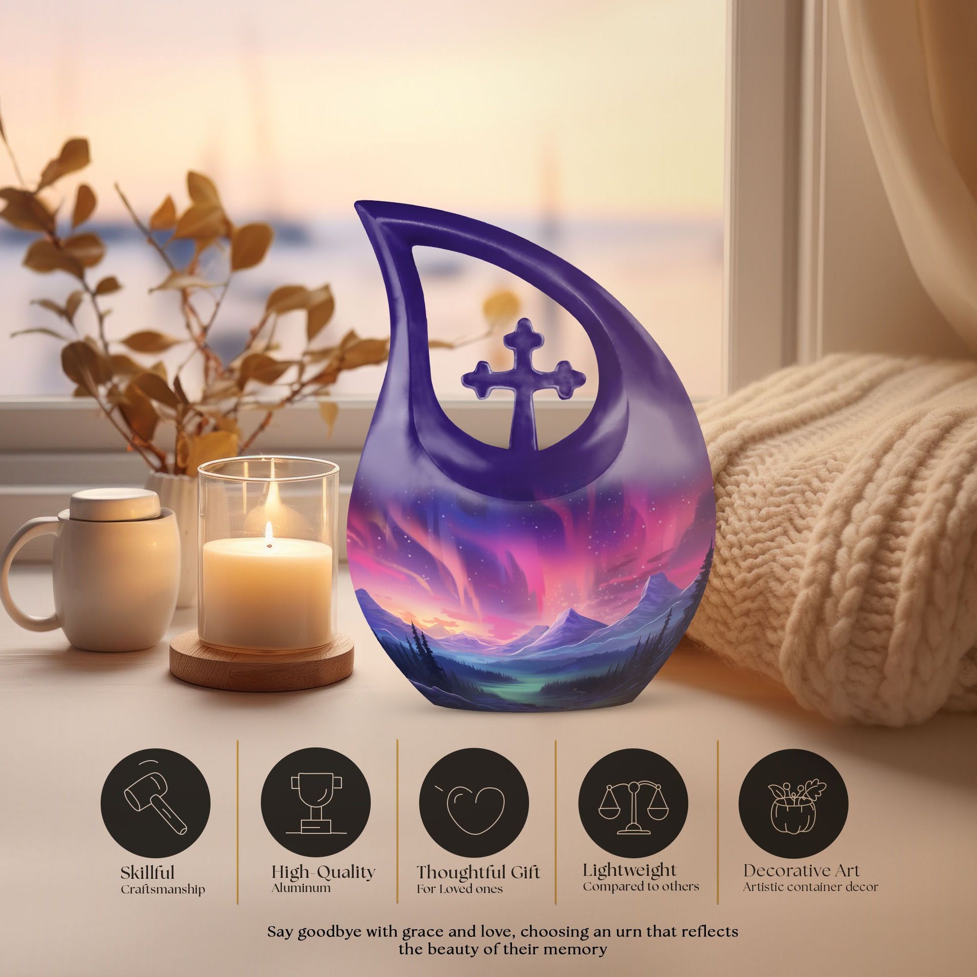 10-inch Enchanted Evening Skies Urn 