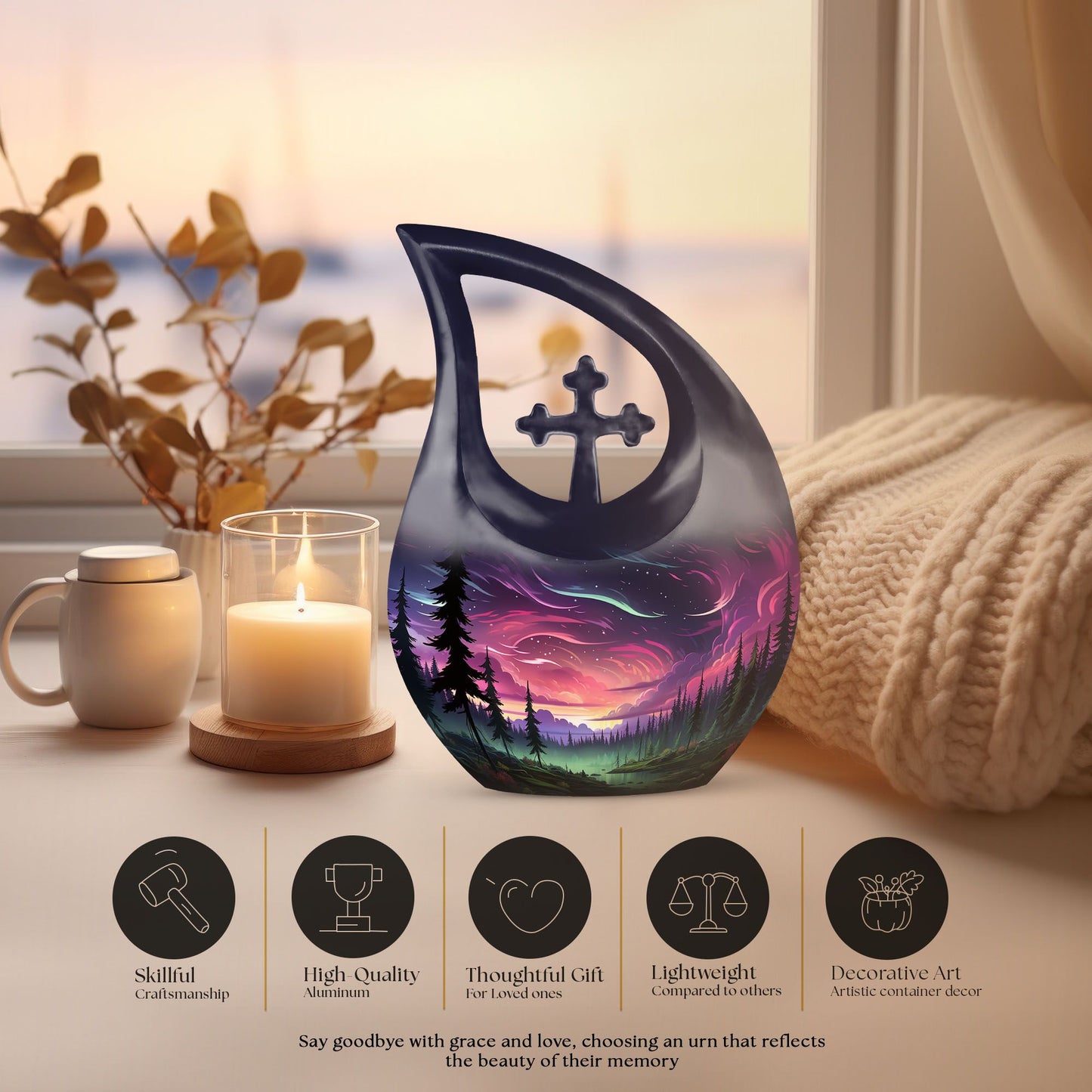 10-inch Whispers Of Dusk Urn, 
