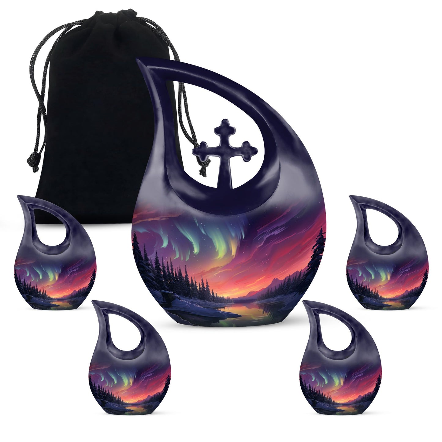10-inch Arctic Twilight Symphony Urn