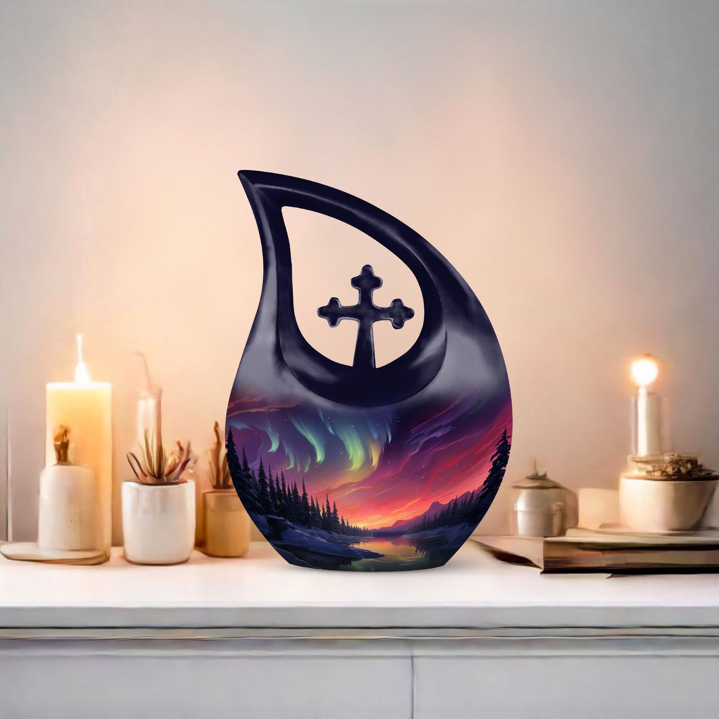 10-inch Arctic Twilight Symphony Urn