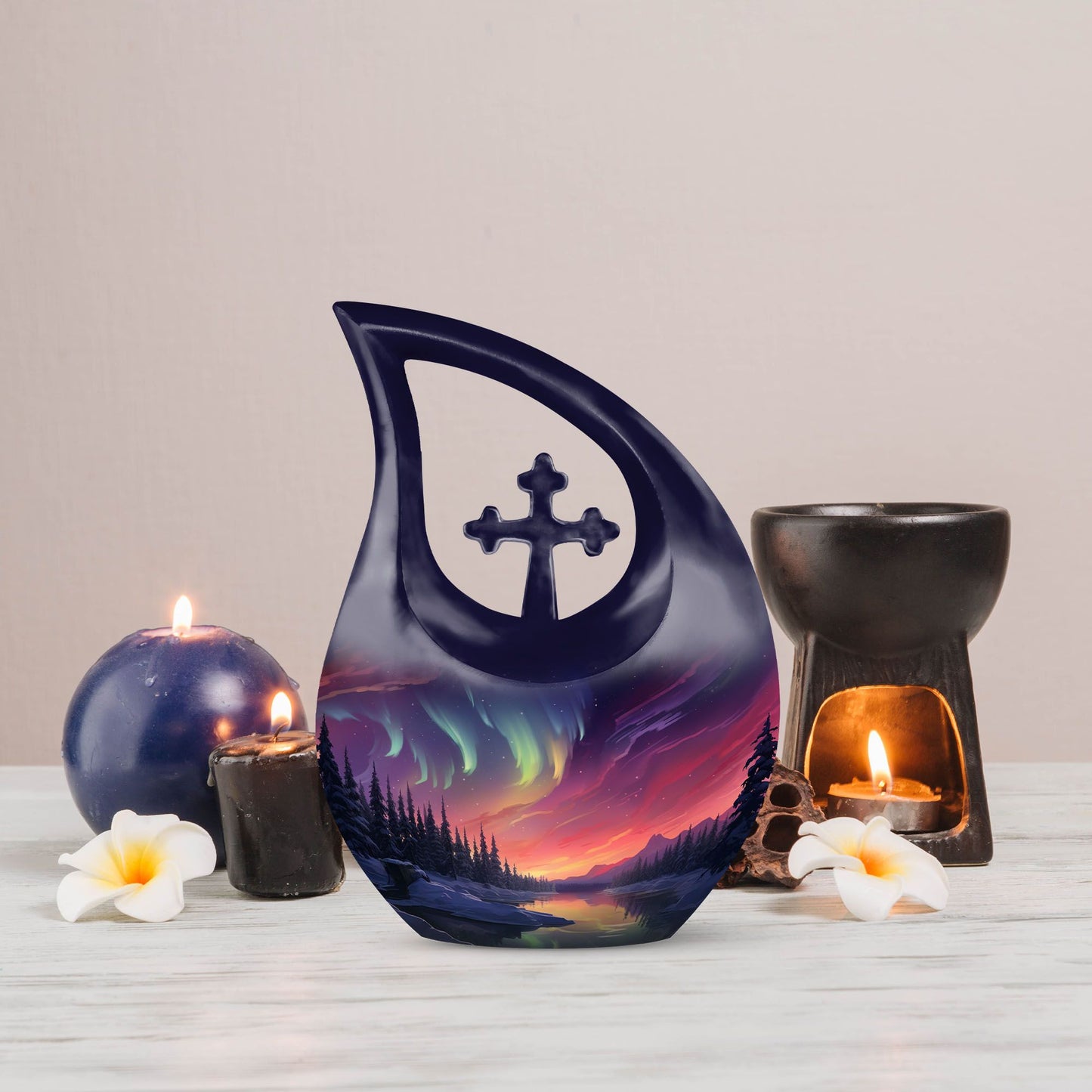 10-inch Arctic Twilight Symphony Urn