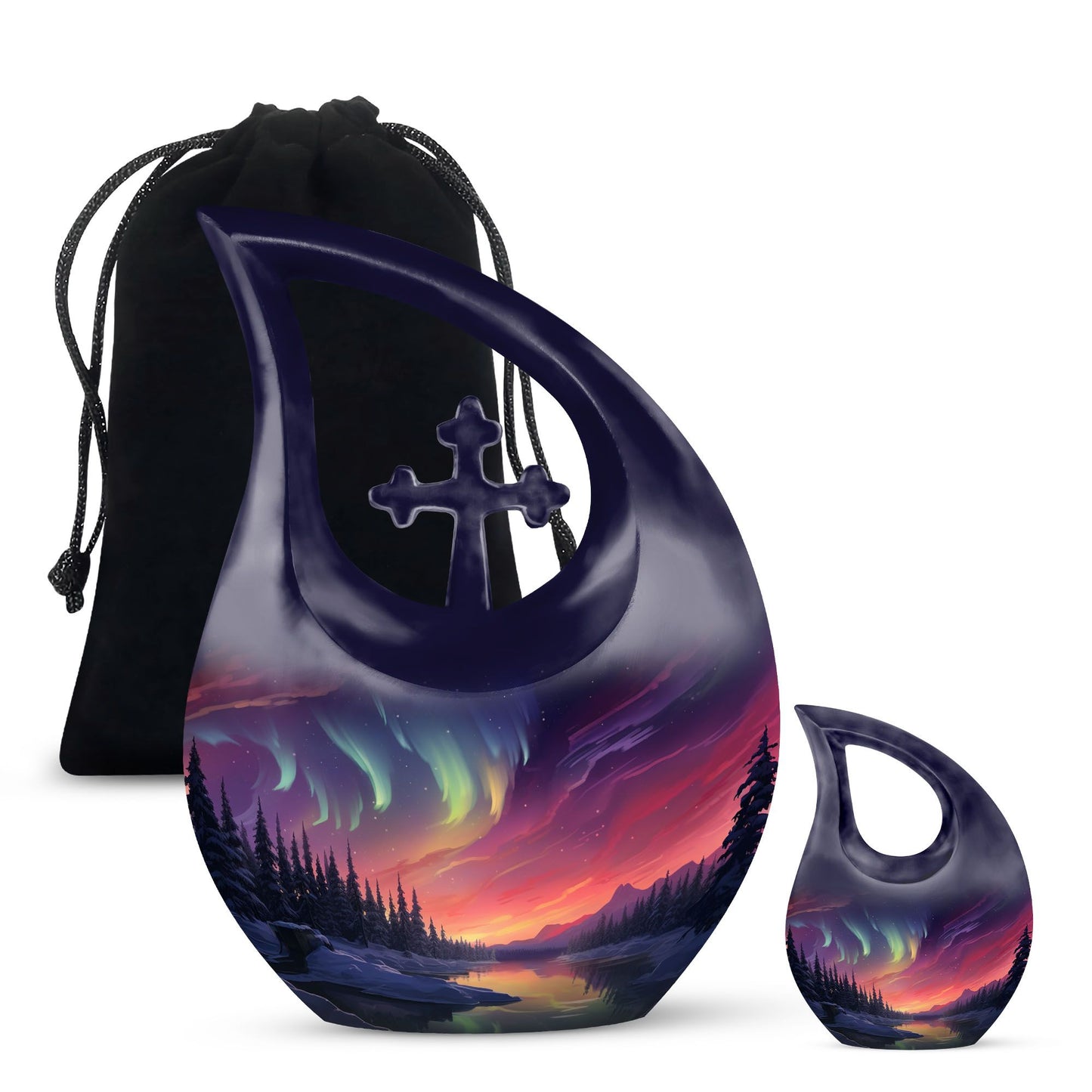 10-inch Arctic Twilight Symphony Urn