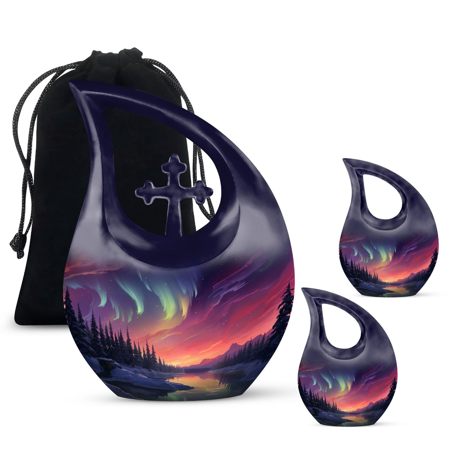 10-inch Arctic Twilight Symphony Urn