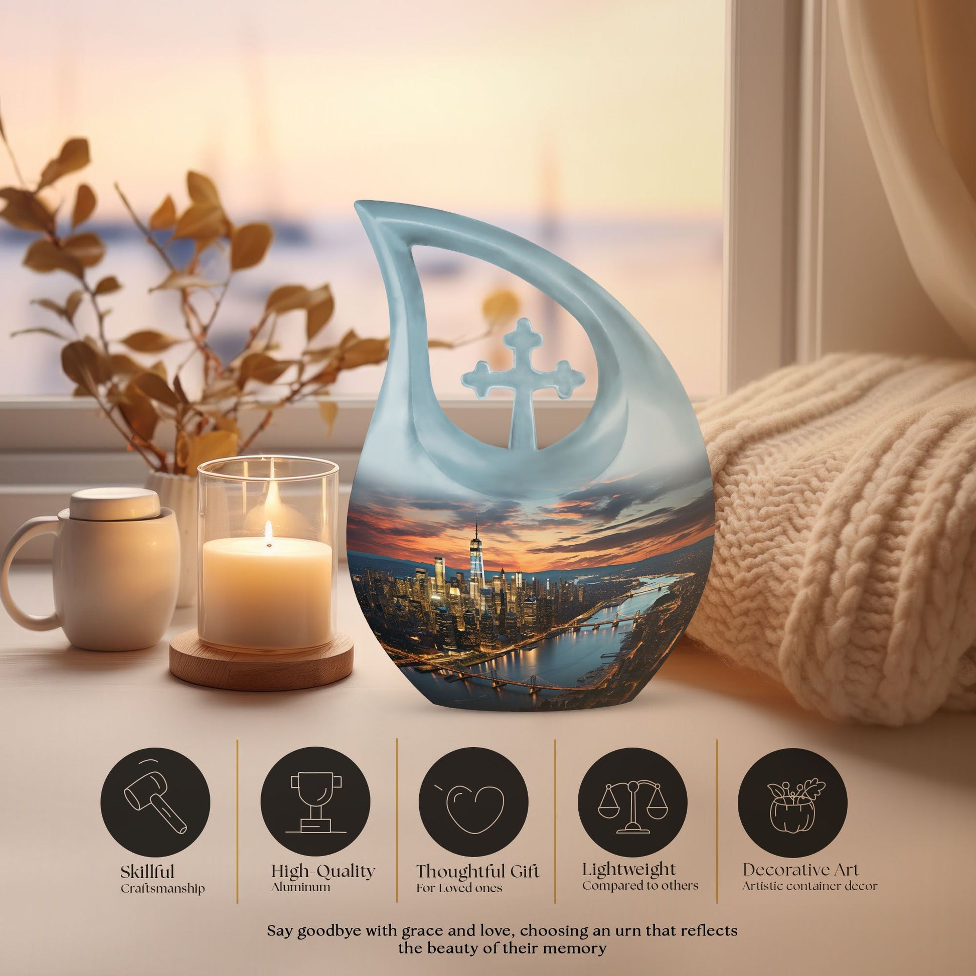 10-inch Dusk Descends On Urn