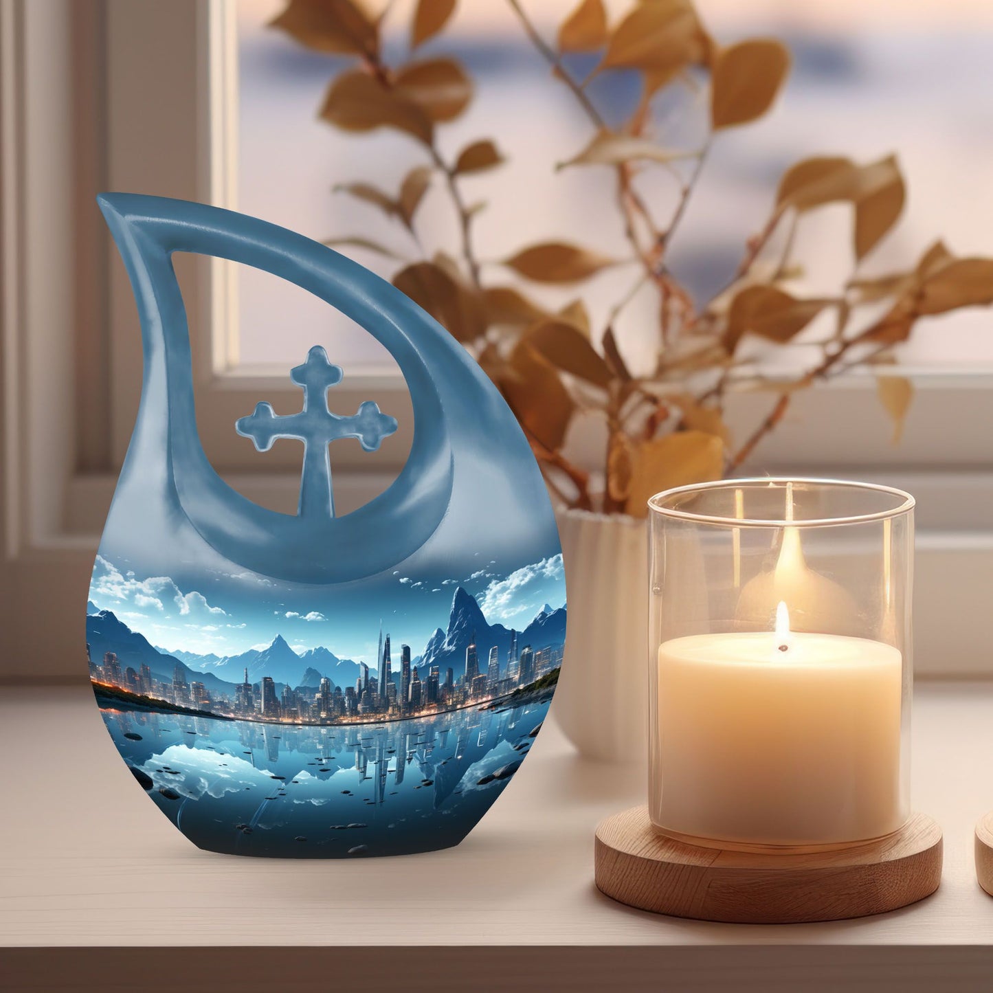 10 inch Nature Meets Urban Urn, 