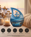 10-inch Cross Drop memorial urn