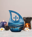 10-inch Cross Drop memorial urn