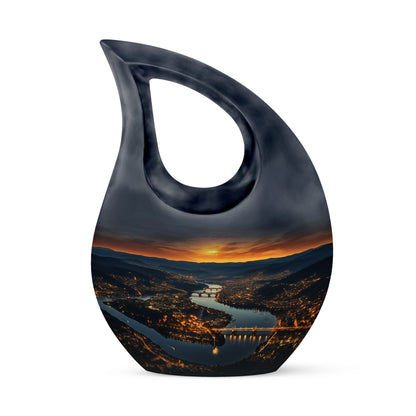 River's Journey' large memorial urn 