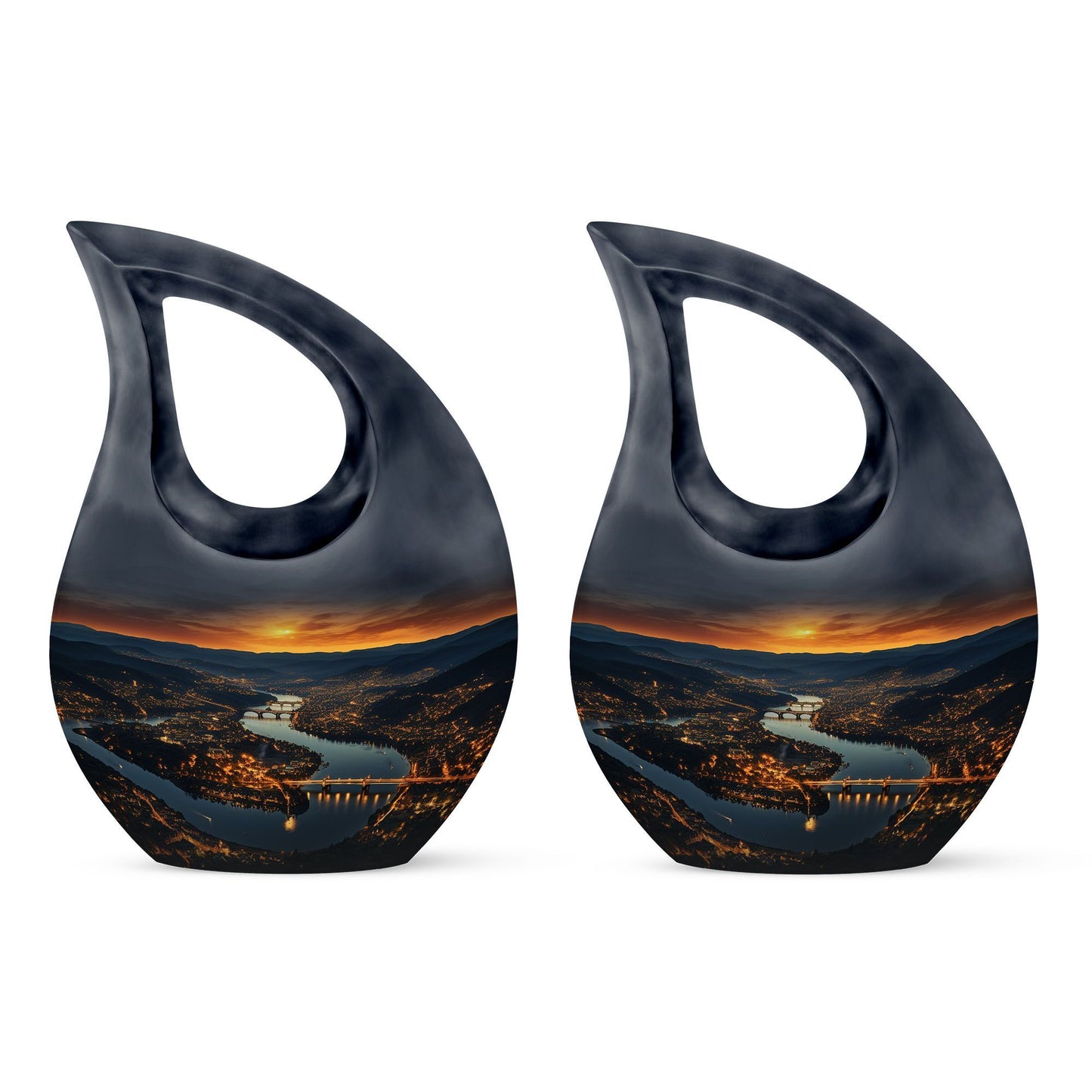 River's Journey' large memorial urn 