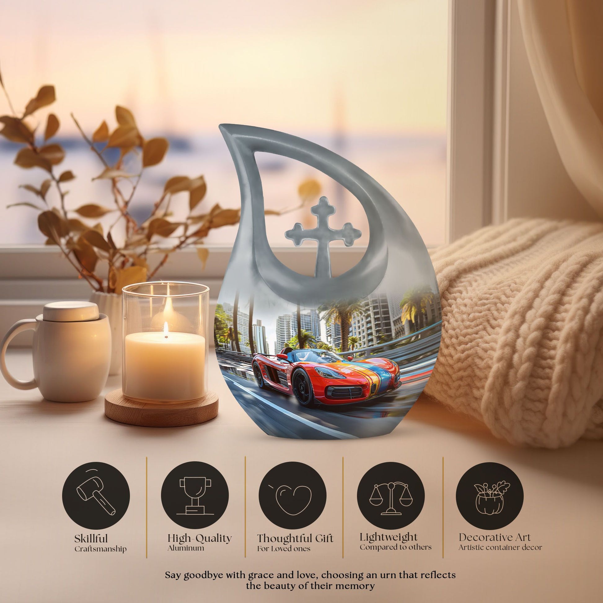 10-inch Unique 'Racing Through The Urn